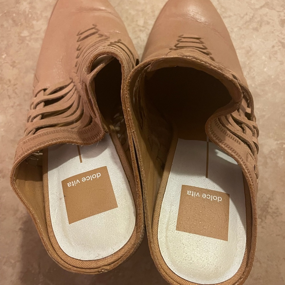 Dolce Vita Mexican huarache inspired mules size 10 - Picture 3 of 4
